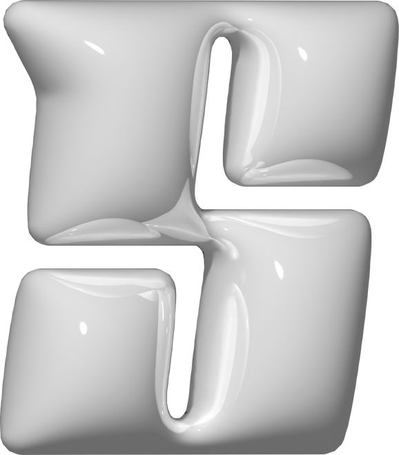 Alphabet Y2K 3D Illustration Typeface S