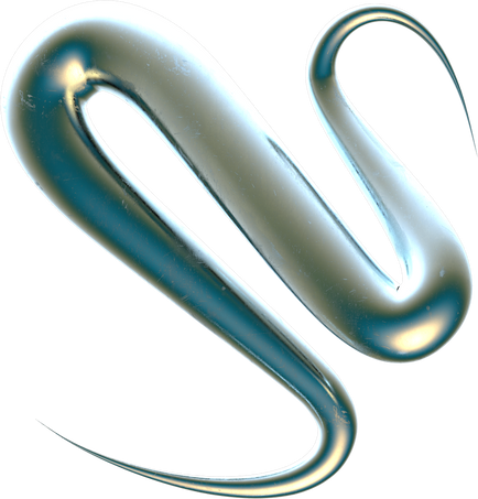 Chrome and Metal Elements Indefinite Silver Squiggle