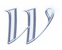 Dreamy Chrome Letter W Type Sticker