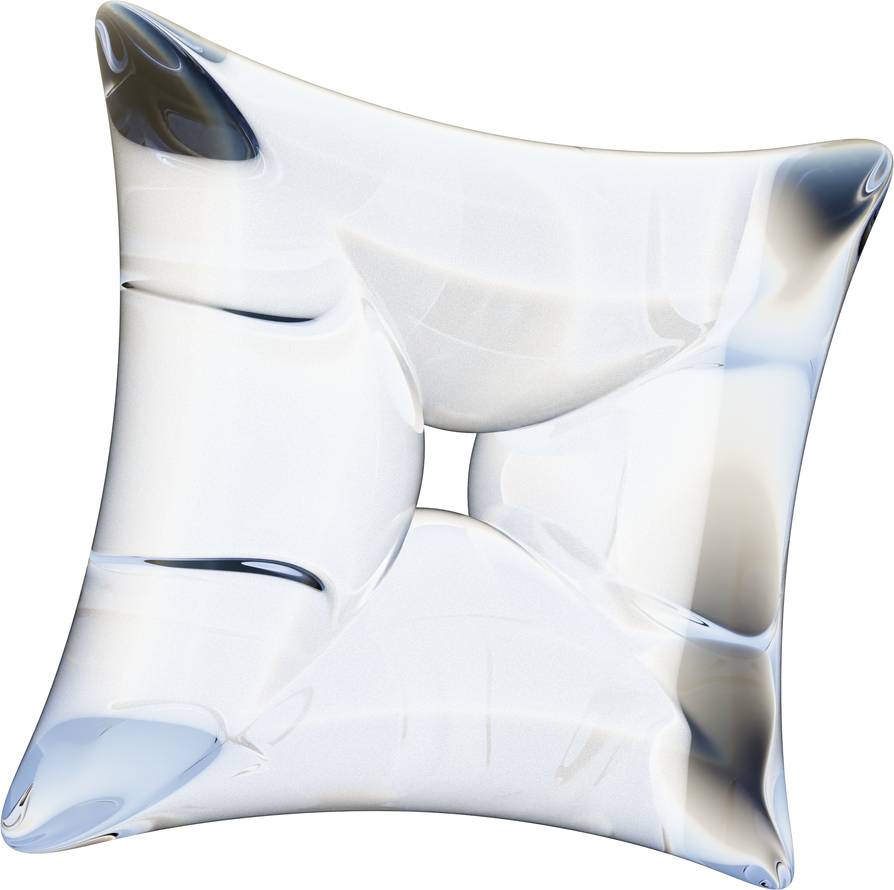 Y2K Abstract Pillow Transparency