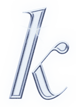 Dreamy Chrome Letter K Type Sticker