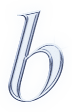 Dreamy Chrome Letter B Type Sticker