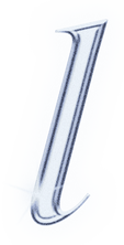 Dreamy Chrome Letter L Type Sticker